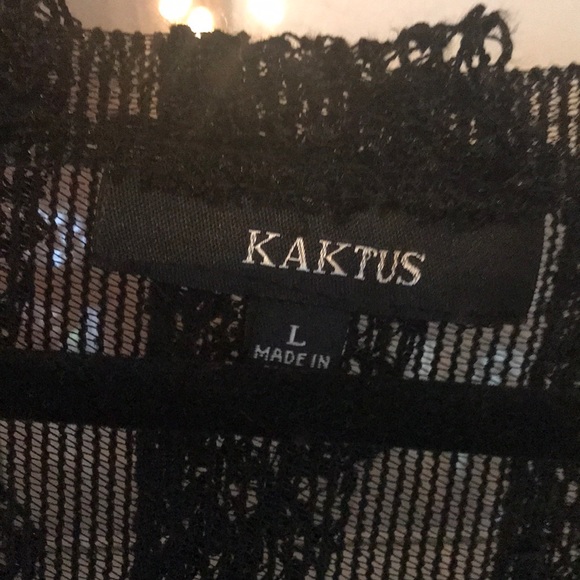 Black Lace plus sized woman’s Vest - Picture 3 of 4